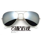 HAN不锈钢太阳眼镜架-银框(JK59312-C2)小号（适配-4.00以内光度）
