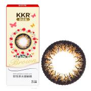 KKR舒透氧彩色隐形眼镜半年抛一片装梦境蔷薇-棕色