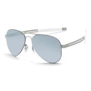 HAN Slimble不锈钢偏光太阳眼镜-银框水银膜片(HN53014M C4)
