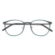 HAN MEGA-TR钛塑不锈钢光学眼镜架-清新蓝绿(HD49201-F15)