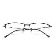 HAN纯钛光学眼镜架HD49106-F02黑框黑色脚丝