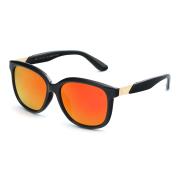 HAN SUNGLASSES PC偏光太阳眼镜-黑框橘红片(HN55067L C2/L)