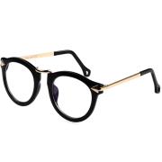 HAN时尚潮款防辐射蓝光眼镜架-黑色(HD2624-C1)