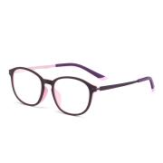 HAN橡胶钛时尚光学眼镜架-紫粉(6012-C5)