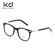 KD时尚光学眼镜架KD75014-C1亮黑
