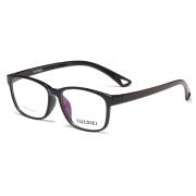 沃兰世奇TR90塑胶钛眼镜架-亮黑(CY8020-C03)