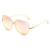 HAN时尚防紫外线太阳镜HD59303-S22 金框粉色片