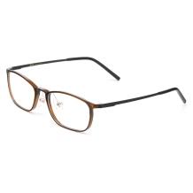 HAN MEGA-TR钛塑不锈钢光学眼镜架-复古棕色(HD49202-F04)