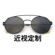 HAN SUNGLASSES不锈钢太阳眼镜架-黑框(JK59318-C4)可配近视镜片