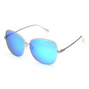 HAN时尚防紫外线太阳镜HD59303-S07 银框蓝色片