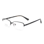 HAN纯钛时尚光学眼镜架-经典亮黑(D81549-C2-4)