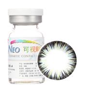 NEO可视眸巨目彩色隐形眼镜年抛一片装NB111 丝光灰
