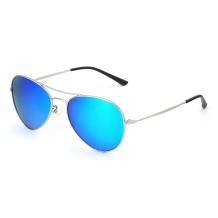 HAN RAZR-X9不锈钢偏光太阳眼镜-银框蓝色片(HN52005 C2/M)