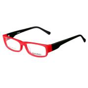 沃兰世奇板材眼镜架-红框黑腿(8006-C3)