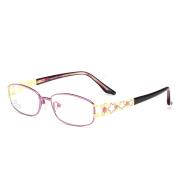 HAN纯钛时尚光学眼镜架-新贵紫(J81355-C6)