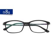 HAN钨碳塑钢眼镜架-亮黑(HD4828-F01)