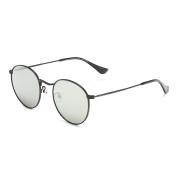 HAN RAZR-X9不锈钢偏光太阳眼镜-黑框银片(HN53000 C4)