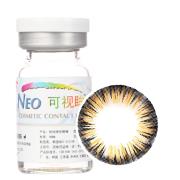 NEO可视眸巨目彩色隐形眼镜年抛一片装NB114 丝光棕