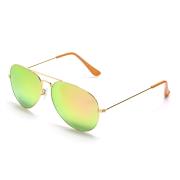 HAN RAZR-X9不锈钢防UV太阳眼镜-金框粉色片(HN52016L-C5)