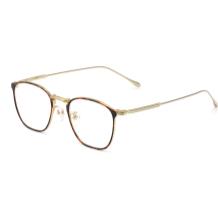 HAN纯钛光学眼镜架-玳瑁色(HD49318-F03)
