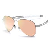 HAN Slimble不锈钢偏光太阳眼镜-银框粉膜片(HN53014M C3)