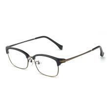 HAN合金PC光学眼镜架-复古黑铜(HN49378-C02)